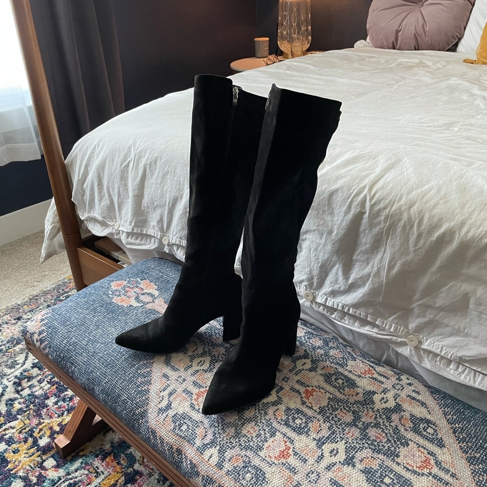 Marc Fisher suede knee boots